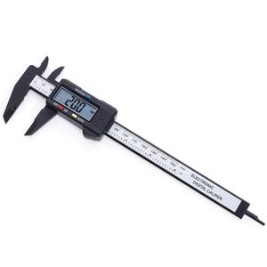 150mm 6inch LCD Digitale Elektronische Carbon Fiber Schuifmaat Meten