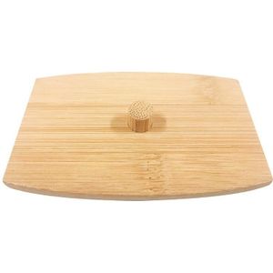 Make Wattenschijfje Organisator Opbergdoos Voor Wattenstaafjes Staaf Cosmetica Sieraden Badkamer Qtip Container Met Bamboe Deksel