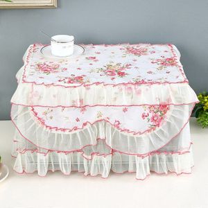 Product Garen Rand Pastorale Kant Stijl Thuis Keukenapparatuur Magnetron Draagbare Emergency Stofkap 100% Polyester