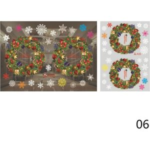 Vrolijk Kerstfeest Muurstickers Vensterglas Stickers Kerst Decoraties Voor Thuis Kerst Ornamenten Verwijderbare