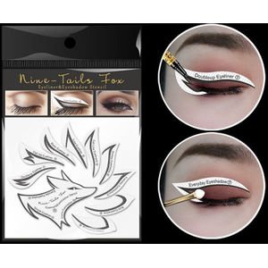 12 Vel/1Pcs Eye Make-Up Stencils Pijl Eyeliner Template Shaping Tool Wenkbrauwen Oogschaduw Make Template Tool Stickers kaart