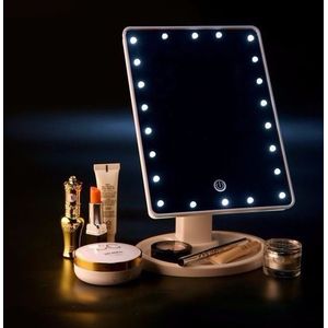 Make-Up Spiegel Ontmoette 16 Leds Cosmetische Spiegel Ontmoette Touch Dimmer Batterij Operated Vanity Spiegel Smart Spiegel