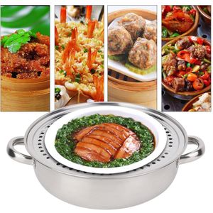 Stainless Steel one layer Thick Steamer pot Soup Steam Pot Universal Cooking Pots for Induction Cooker Gas Stove steam pot