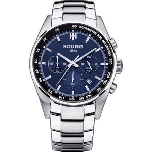 Heren Horloges Top Brand Luxe Mannen Mode Quartz Horloge Blue Dial Silver Steel Horloges Gereedschap Voor Horlogemakers Relogio Masculino/ ss