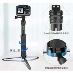 Aluminium Statief Selfie Stick Monopod Voor Gopro Go Pro Hero 8 7 6 5 4 3 Sj4000 Sj5000x Xiaomi Yi hero6 Hero7 Camera Accessoires