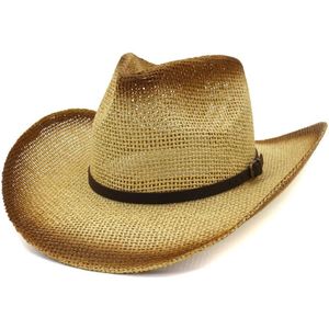 Stro Cowboy Panama Jazz Voorzien Hoeden Retro Zomer Vintage Heren Dames Fancy Dress Zonnehoed Casual Schaduw Anti Uv cap # BL5