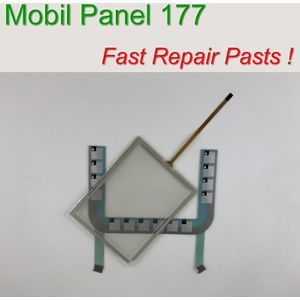 6AV6645-0BA01-0AX0 MOBIELE PANEL 177 Membraan toetsenbord + Touch Glas voor HMI Panel reparatie ~ doen het zelf, hebben in voorraad
