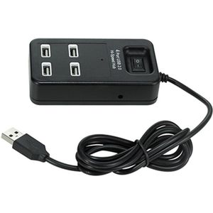4 Port Usb Splitter Uitbreiding Hoge Snelheid Multifunctionele 2.0 Hub Extender Adapter Voor Desktop Pc Laptop