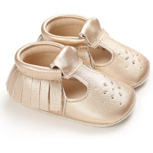 Pasgeboren Kinderen Kwastje Sneakers Baby Boy Meisje Soft Sole Crib Schoenen Effen Kleur Pu Prewalkers 0-18M