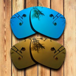 100% Precies Gesneden Gepolariseerde Vervanging Lenzen Voor Spy Optic Cyrus Zonnebril Blauw Mirrored Coating Kleur Keuzes