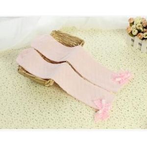 Kinderen Buis Sokken Ruit Rooster Sokken Katoenen Kant Boog Knoop Dunne Katoen Knie Hoge Boven Lange Meisje Prinses Sok