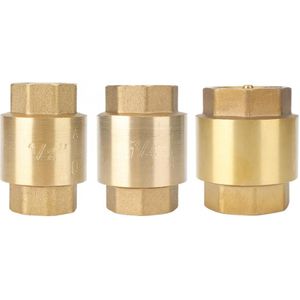 1 Stuks Schroefdraad Terugslagklep Hoge Nauwkeurigheid Messing Terugslagklep One Way Non-Return Voor Water Gas Olie Clapet anti Retour Eau 200WOG