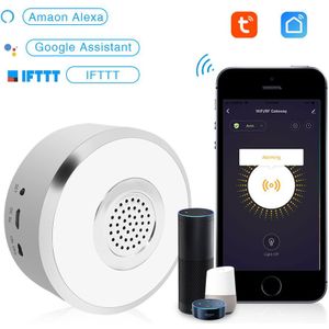 EACHEN Wi-Fi Slimme Draadloze Sirene Alarm Sensor, Afstandsbediening App Controlled (Tuya/SmartLife)