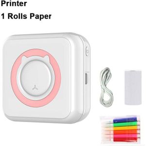 Pocket Thermische Printer Draagbare Mini Draadloos Bt Connect 200Dpi Foto Label Memo Lijst Afdrukken Draadloze Printer Duidelijk