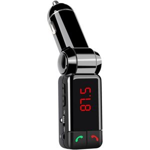 Fm Zenders Bluetooth Car Kit Fm-zender Handsfree Draagbare Dual Player Mp3 Display Met Led Modulator Usb Charger F3S5