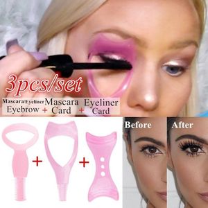 Draagbare Eyeliner Kaart Mini Leuke Wimper Styling Wenkbrauw Kaart Wenkbrauw Hulp Sjabloon Eyeliner Wimper Modificatie Make-Up Kit