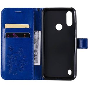 Voor Moto E6s Flip Case 3d Etui Retro Pu Leather & Beschermende Siliconen Beschermhoes Voor Motorola Moto E6s ) flip Case