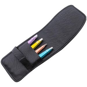 Q1QD 4Pcs Wenkbrauw Pincet Professionele Precisie Slant Platte Puntige Tip Ontharing Rvs Plucker Gereedschap Met Faux