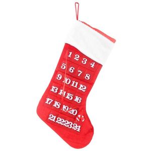 Kerst Kalender Kerstman Snowman Xmas Advent Timer Kerst Countdown Muur Kalender Woondecoratie Prop Stof Pocket