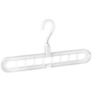 Negen-Gat Roterende Kleerhangers Organizer Ruimtebesparend Plastic Kledingrek Multifunctionele Vouwen Droogrek