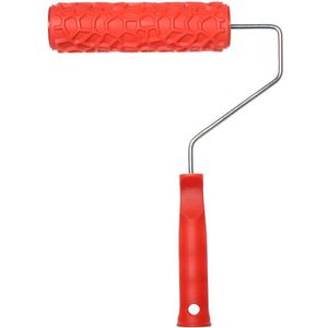 1 Pc Praktische Multifunctionele Roller Borstel Plastic Handvat Blauw Geel Kamer Penselen Muur Verf Set Home Decoratie Gereedschappen