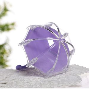 12 Stuks Mini Plastic Paraplu Vormige Candy Box Wedding Party Gunsten Baby Shower Decoratie