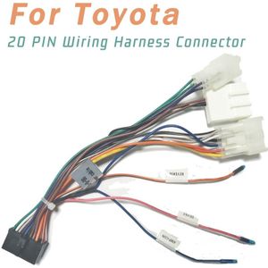 20 PIN Kabelboom Connector Adapter 1din of 2din Android Power Kabelboom Geschikt voor Toyota