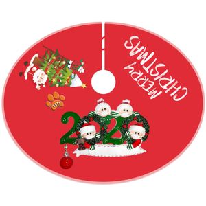 Vrolijk Kerstfeest Thuis Party Decor Rode Kerstboom Rok Overleven Familie Xmas Decoratie Boom Rok Navidad J50