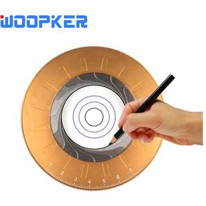 Precisie Ronde Verstelbare Size Diy Tekening Cirkel Tool Werk Leren Roterende Briefpapier Roestvrij Staal Kompas