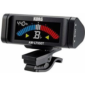 Korg Clip-On Tuner,AW-LT100M Voor Orchestrale Instrumenten, AW-LT100T Voor Trompet En Trombone,AW-LT100V Voor Viool En Altviool, Zwart