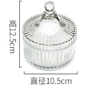 Plating Zilver Glas Opslag Jar Thuis Sieraden Cosmetische Opbergdoos Wattenstaafje Aromatherapie Kaars Fles Snoeppot Home Decor