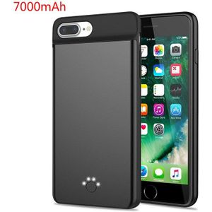 Externe 5000-7000Mah Smart Back Tpu Bumper Power Bank Pack Battery Charger Case Voor Iphone 6 6S 7 8 6S + 7 + 8 + 6Plus 8 Plus