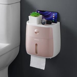 Draagbare Toiletrolhouder Plastic Waterdichte Papier Dispenser Voor Wc Thuis Opbergdoos Badkamer Accessoires