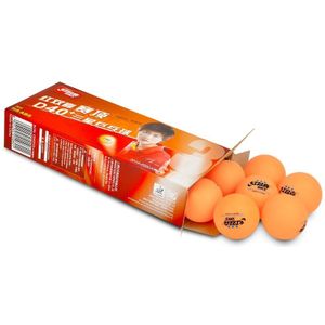 Dhs 3-star D40 + Tafeltennis Ballen 3 Ster Seamed Abs Ballen Plastic Oranje Poly Ping Pong ballen