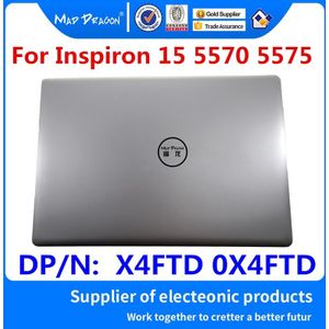 Originele X4FTD 0X4FTD Voor Dell Inspiron 15 5570 5575 Laptop 15.6 ""Lcd Top Cover Achterkant Een Shell zilveren Montage