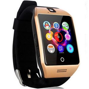 Bluetooth Smart Horloge Q18 Met Camera Facebook Whatsapp Twitter Sync Sms Smartwatch Ondersteuning Sim Tf Card Voor Ios Android