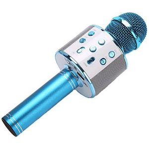 Draadloze Karaoke Microfoon Bluetooth Handheld Draagbare Speaker Home Ktv Speler Met Dancing Led Licht Record Functie Kid Adult