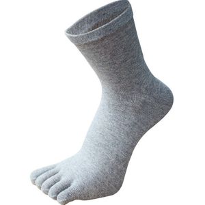 Teen Sokken Mannen En Vrouwen Vijf Vingers Sokken Ademend Katoen Sokken Sport Running Effen Kleur Zwart Wit Grijs Kaki Mens sokken