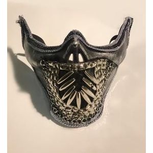 Mannen Super Overdreven Schedel Punk Klinknagel Masker Cool Night Club Dansvoorstelling Masker Halloween Masker Goud/Zilver Kleur handgemaakte