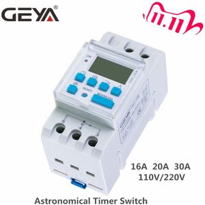 Geya Thc Astronomische Timer Switch Lcd Display 16A 20A 30A Timing Controle Latitude Schakelaar 110V 220V