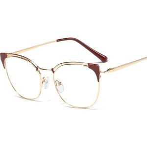 Trendy Transparante Vierkante Bril Vrouwen Mannen Cat Eye Clear Optische Brillen Frame Transparante Lens Brilmontuur Unisex UV400