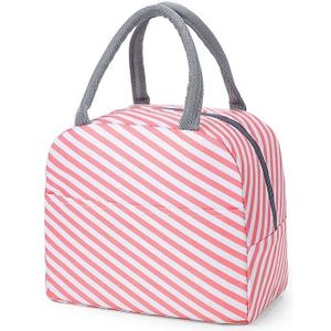 1Pc Cooler Zakken Waterdichte Nylon Draagbare Rits Lunch Tassen Voor Vrouwen Handig Lunchbox Tote Voedsel Zakken