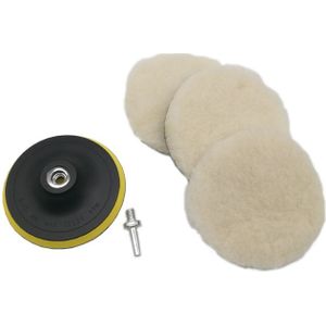 5 stuks Polijsten Buffing Pad Set Waxen Polijsten Disc Polijstmachine Met Boor Adapter Auto Auto Paint Care