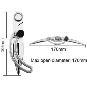 Verstelbare Kraspen Vleugel Divider Carbon Staal Potlood Markering Kompassen-Cirkel Maker Voor Craftsman Architect Student
