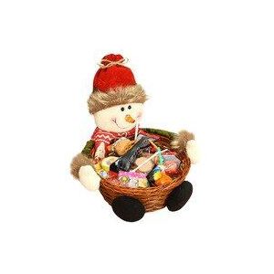 Snoep Mand Kerstman Elanden Sneeuwpop Christmas Santa Candy Cookies Riet Mand Ornamenten Xmas Home Decor
