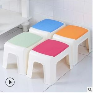 Kinderen plastic kruk verdikte bench volwassen huishoudelijke minimalistische moderne mode tafel kruk badkamer kruk kruk