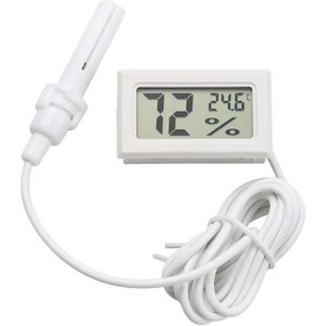 Mini Temperatuur Sensor Lcd Auto Digitale Thermometer Hygrometer Temperatuur Indoor Outdoor Vochtigheid Meter Gauge Instrumenten