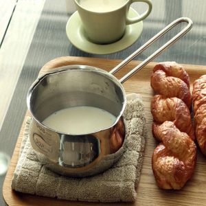 Rvs Melk Soep Noodle Steelpan Pan Pot Met Glazen Deksel Onstick Koekenpan Non-stick Keuken Koken Tool Accessoires