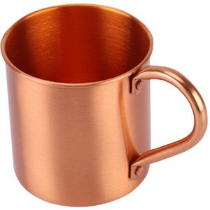 Pure Copper Moscow Mule Mug Solid Smooth Without Inside Liner For Cocktail Coffee Beer Milk Water Cup Home Bar Drinkware Cool