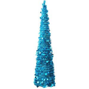 1.5M Diy Pailletten Kerstboom Popup Inklapbare Klatergoud Kunstmatige Kerstboom Met Stand Kerstversiering Bomen
